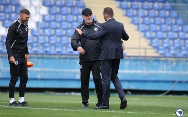 Predsjednik Zeljković posjetio trening „A“ reprezentacije